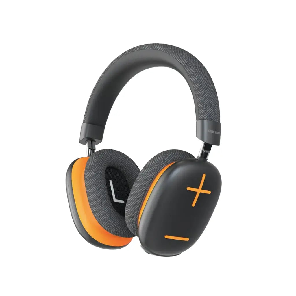 Green Lion EchoMax wireless headphones – black and orange, 40mm drivers