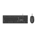 Green Lion GKM-100 wired keyboard and mouse combo front view