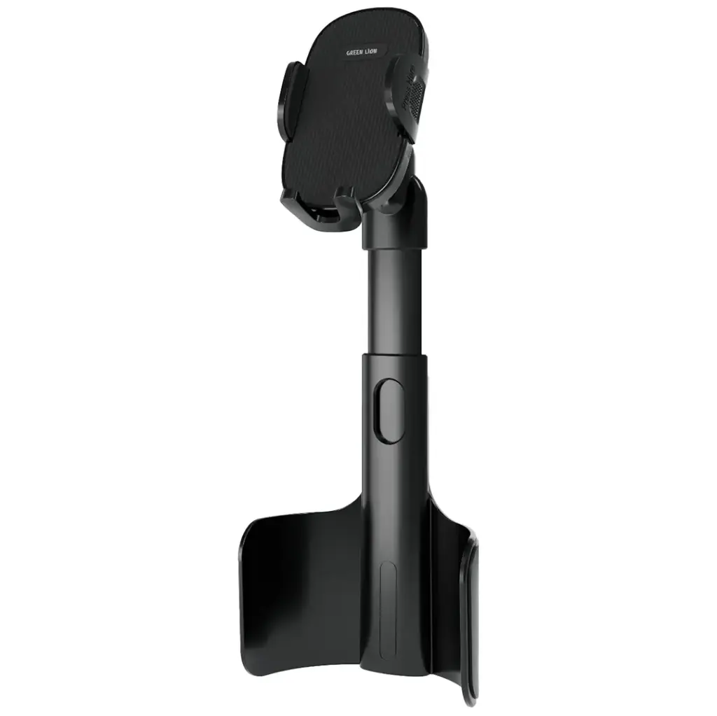 Green Lion GX-63 2-in-1 cup holder phone mount front view