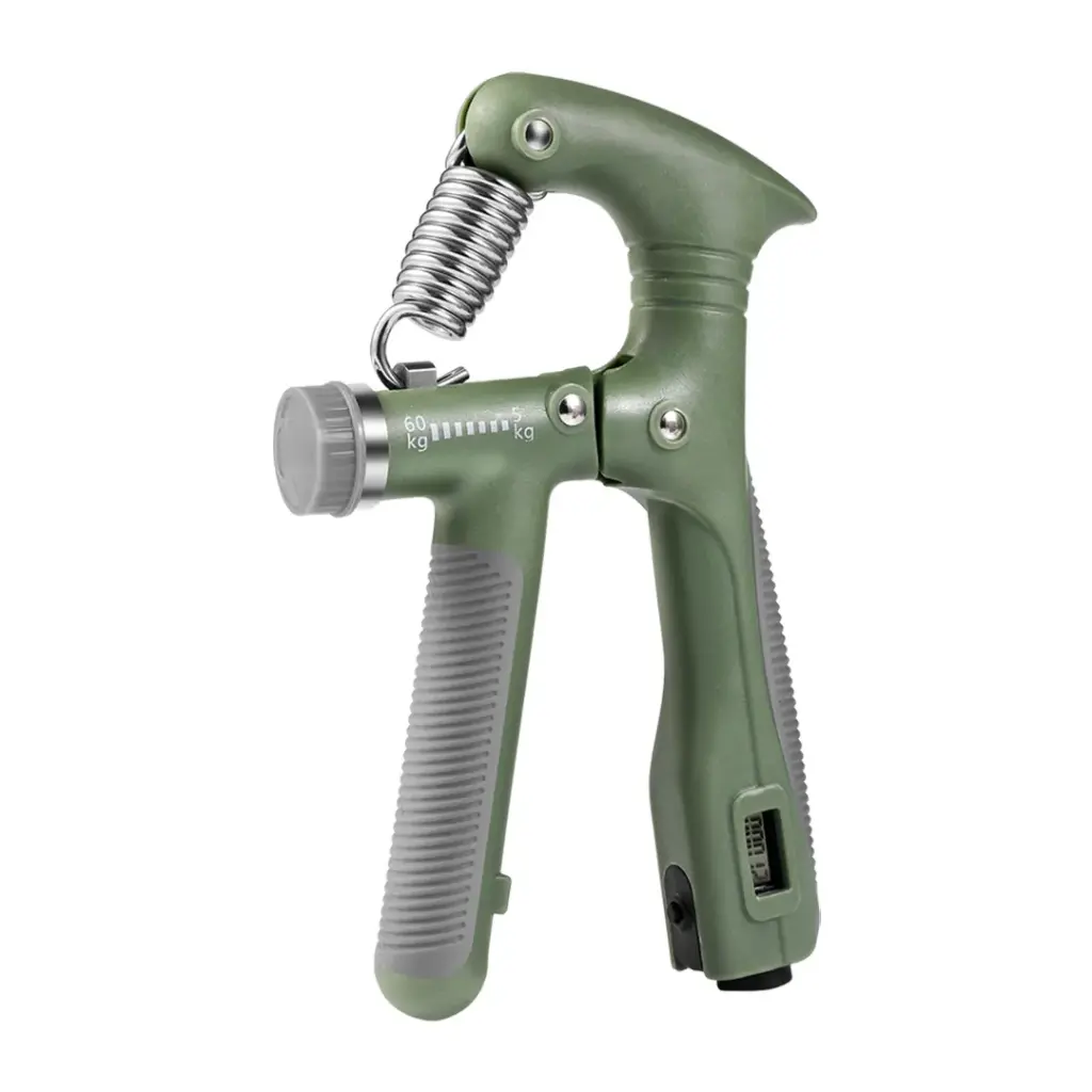 Green Lion hand grip strengthener green with adjustable resistance
