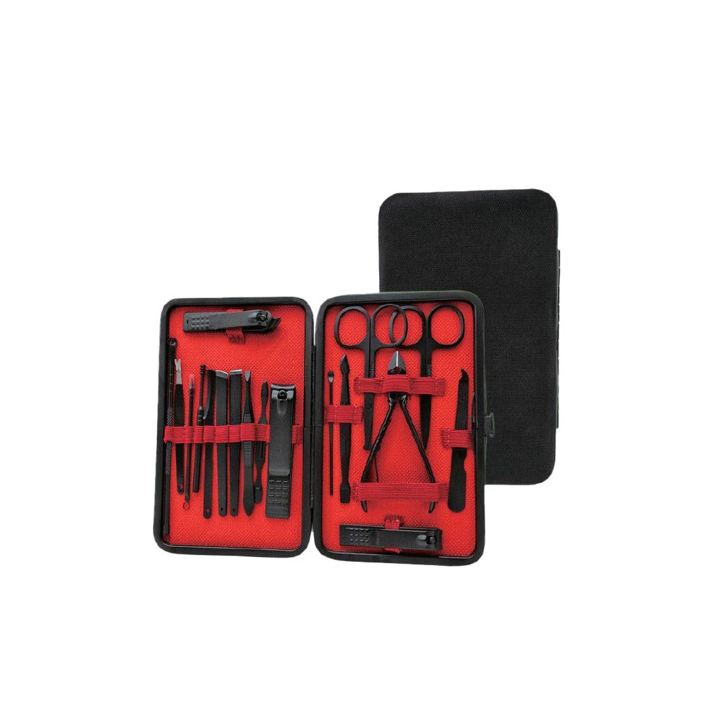 Green Lion 18-in-1 manicure travel set – black case