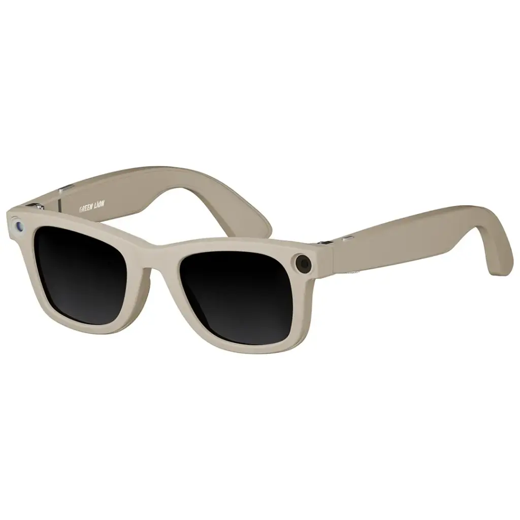 AI Smart Glasses Camera, Open-Ear Audio & Real-Time Translation Green Lion Rayna