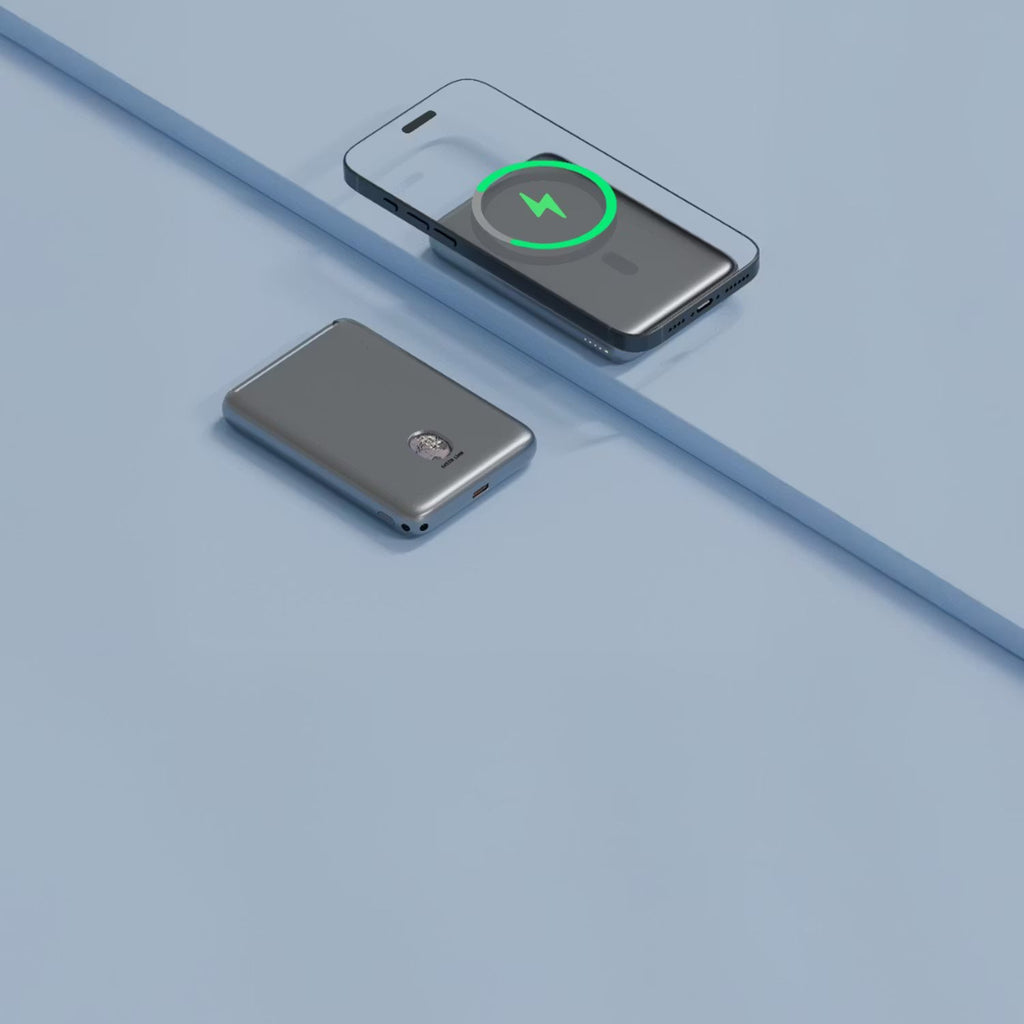 Green Lion Vetra 5000mAh MagSafe Power Bank 20W PD with USB-C Cable Strap