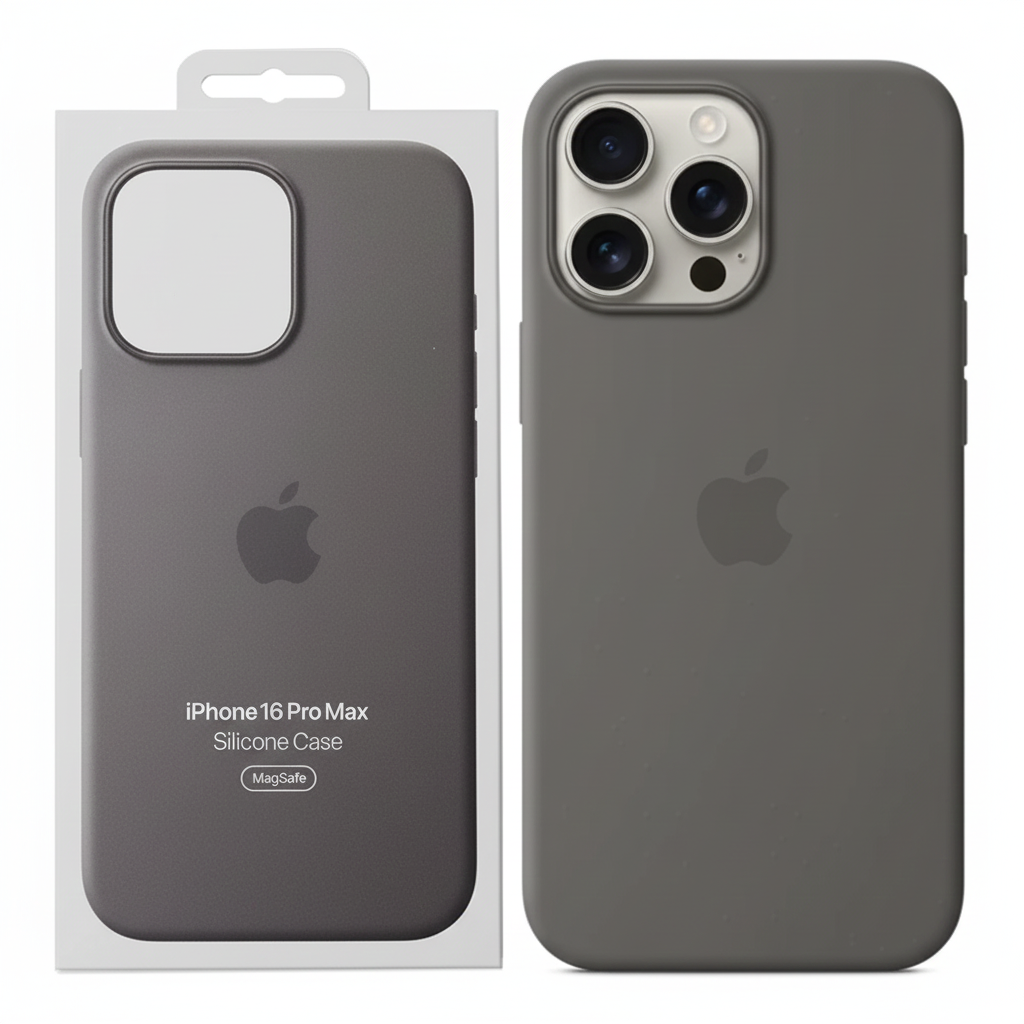 Silicone MagSafe iPhone 16 case packaging box