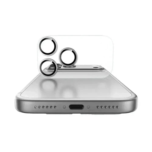 LITO Glossy Ultra Thin Camera Glass – Gold Ring on iPhone 17 Pro Max