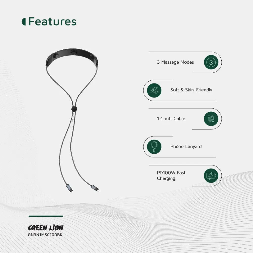 Green Lion 3 in 1 Massager Cable PD 100W