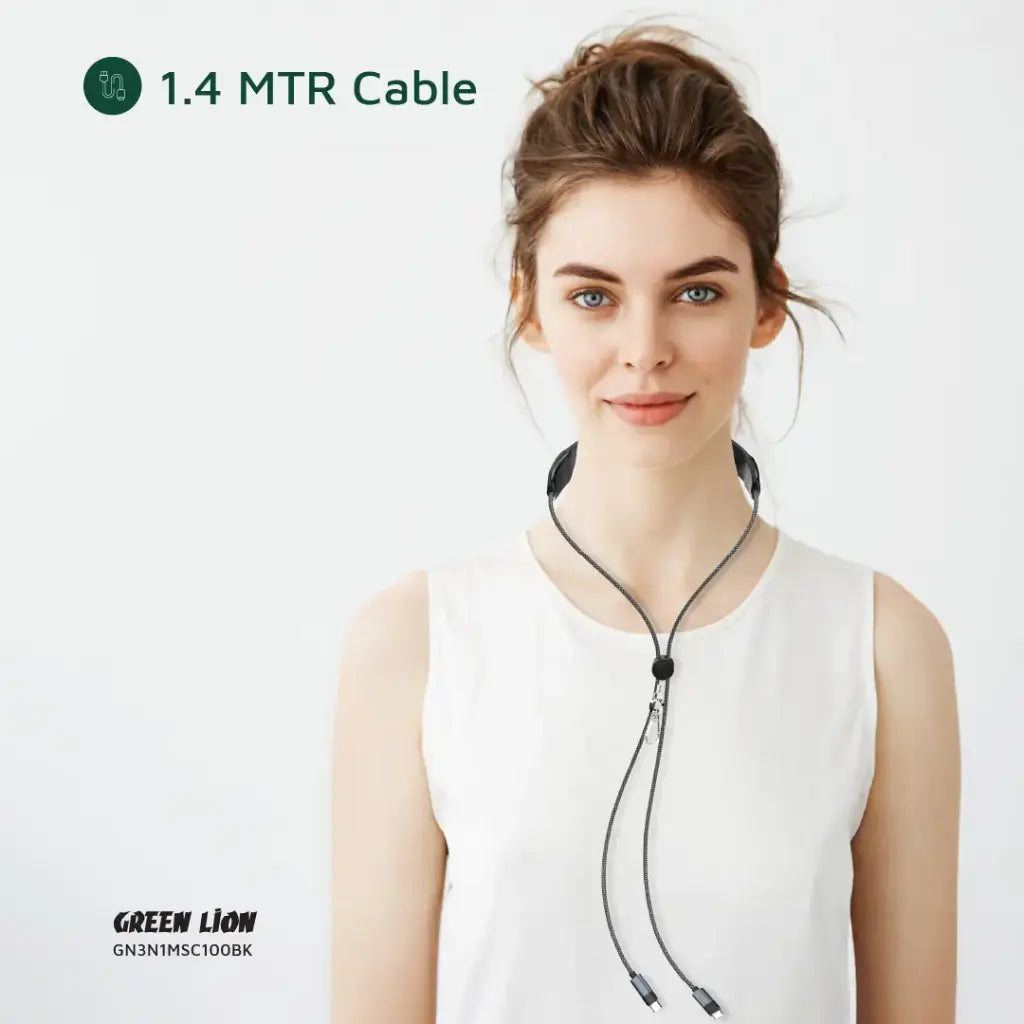 100W PD cable Green Lion with silicone massager grip
