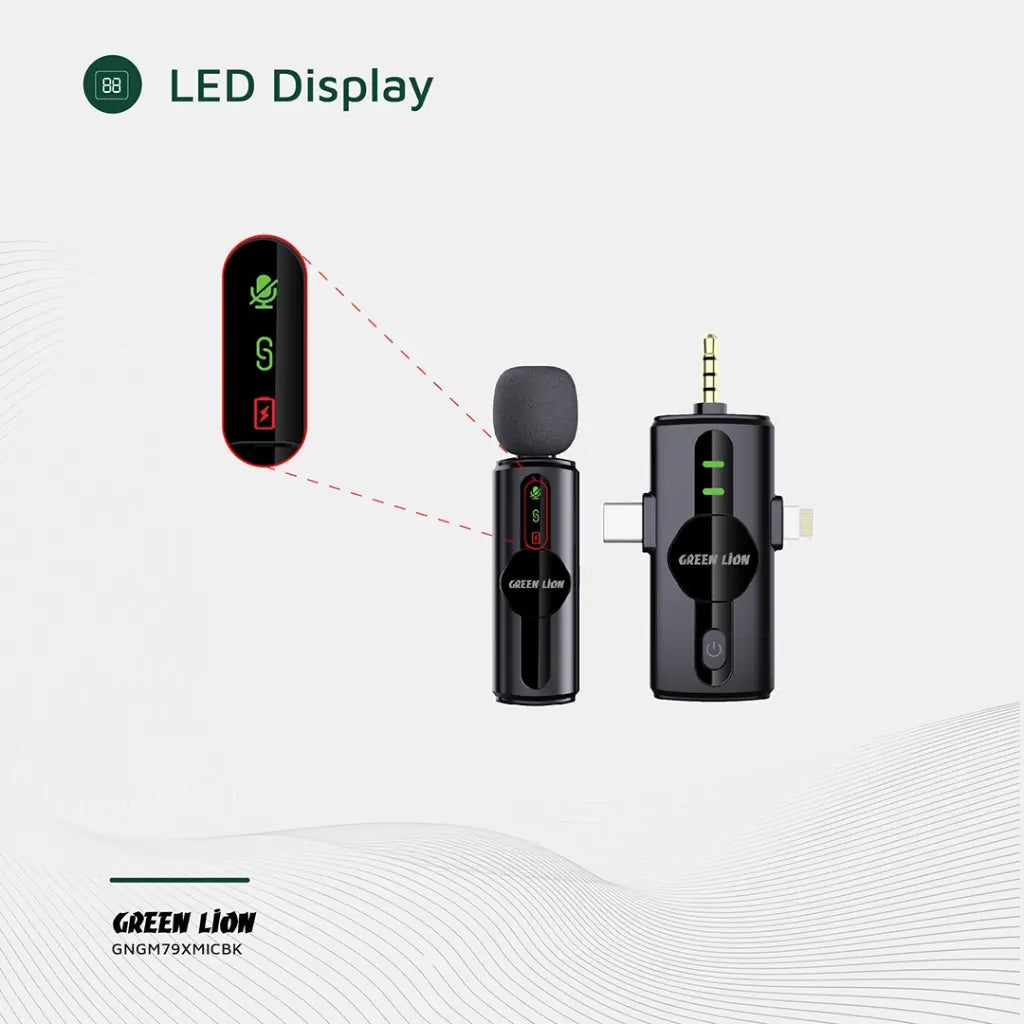 Green Lion GM-79X 3-in-1 noise cancellation mic packaging