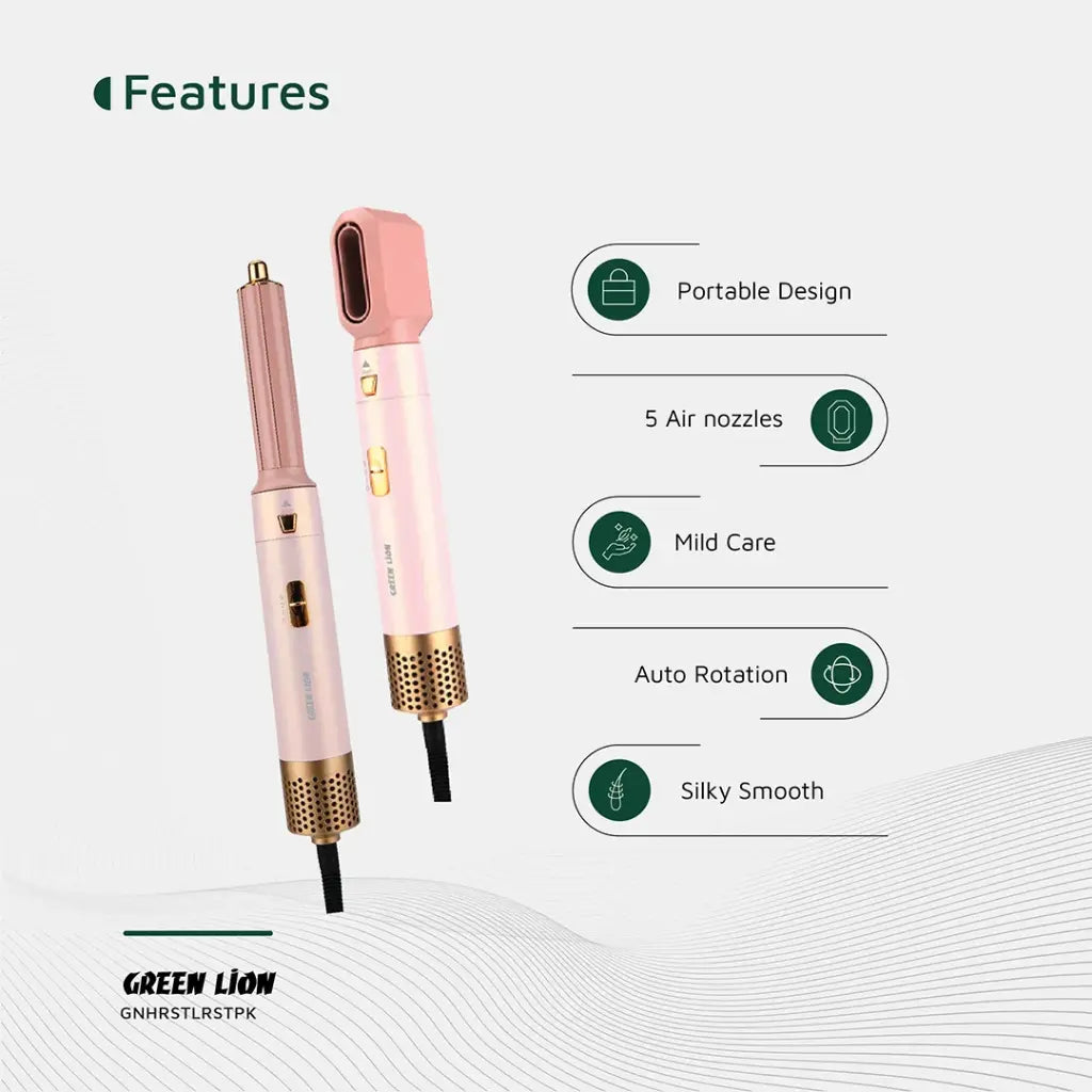 Green Lion 5-in-1 Professional Hair Styler 2 – Salon Styling at Home