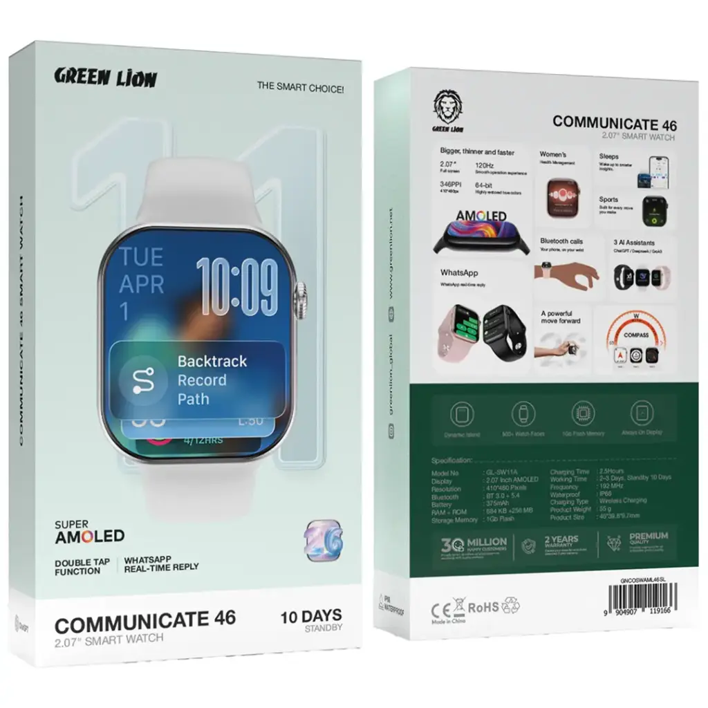 Communicate 46 WhatsApp reply on watch face