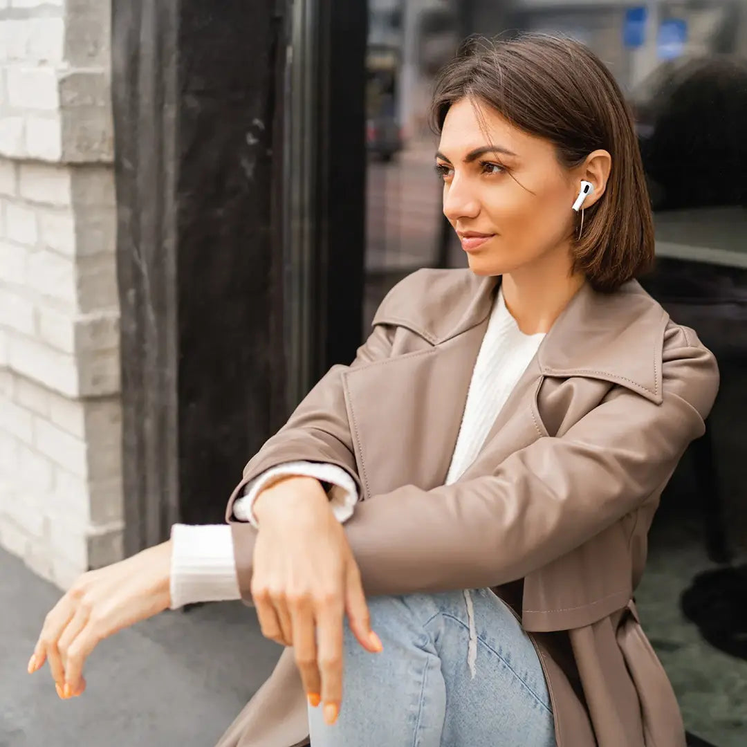 Green Lion Earbuds Pro 3 with touch controls and USB-C charging
