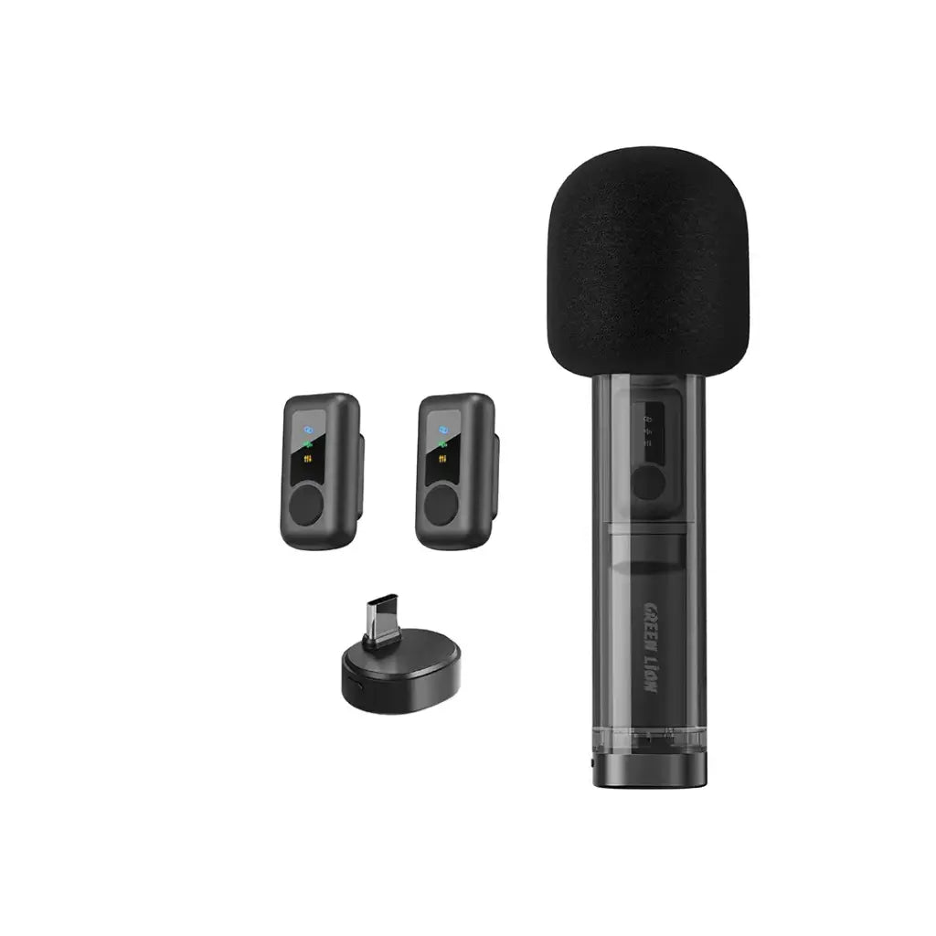 Green Lion GM-94X Wireless Mic Black – Magnetic Clip-On