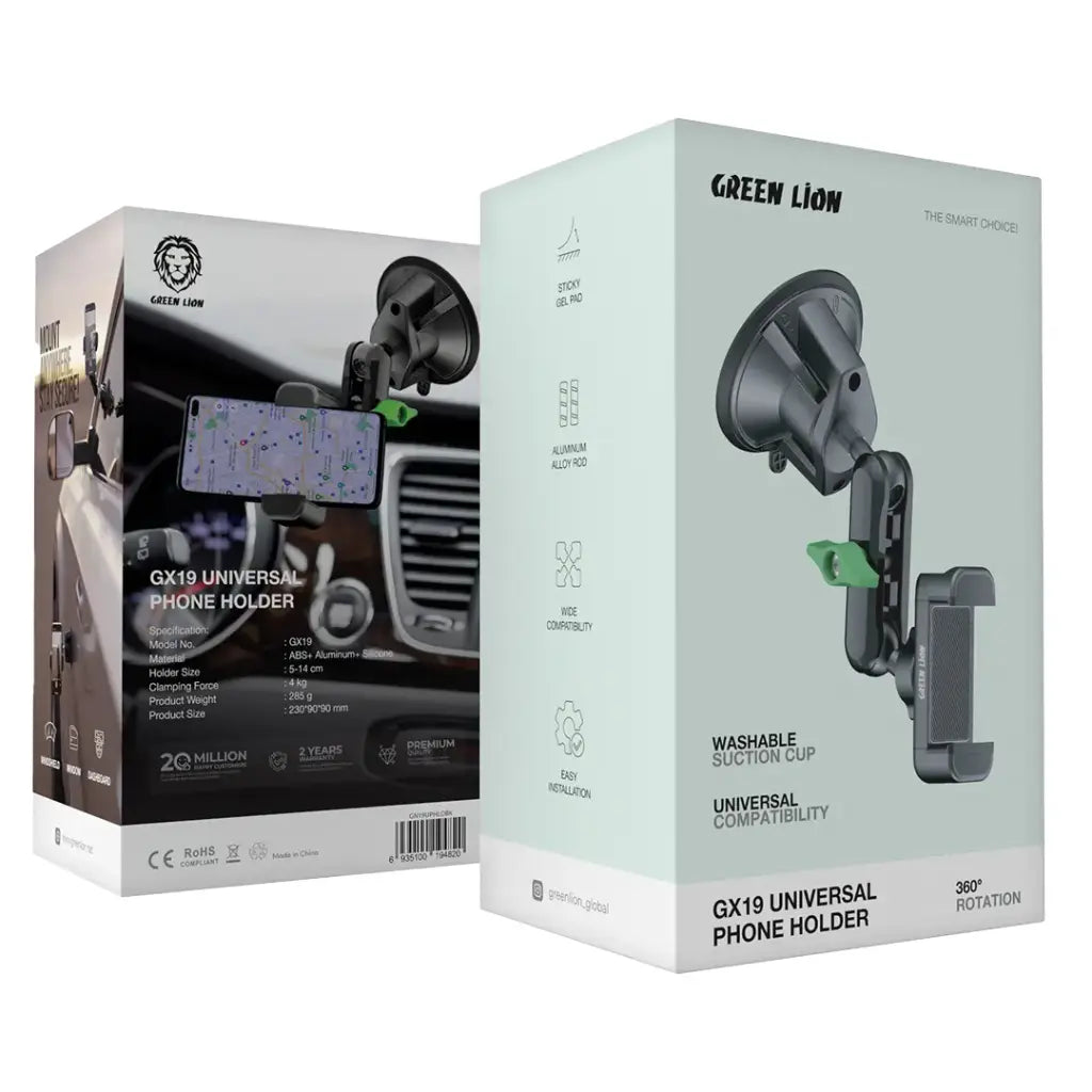 Green Lion GX-19 car phone mount with 360 rotation