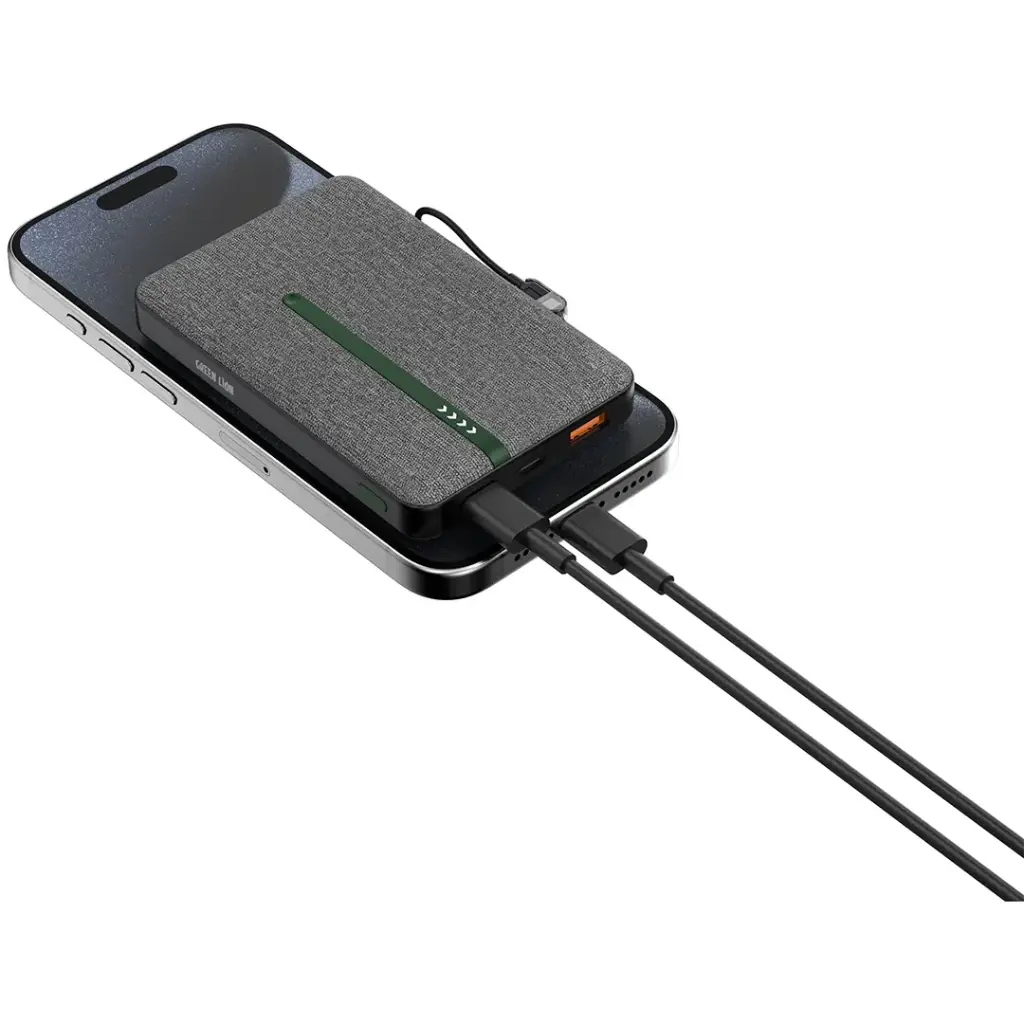 Lightweight Green Lion Kyoto power bank for travel
