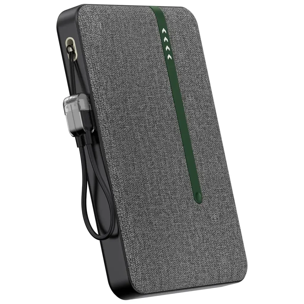 Charging smartphone with Kyoto portable charger
