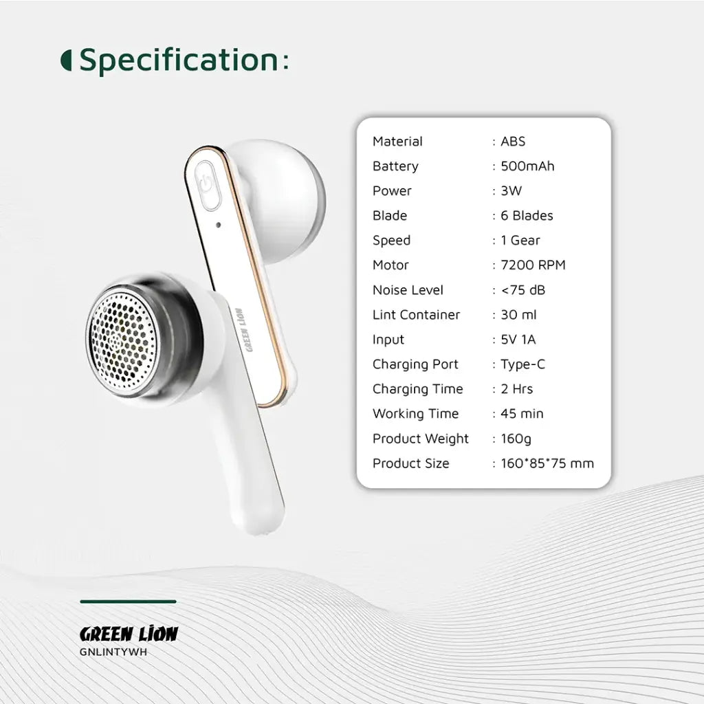 Green Lion lint remover removing fuzz from clothing efficiently