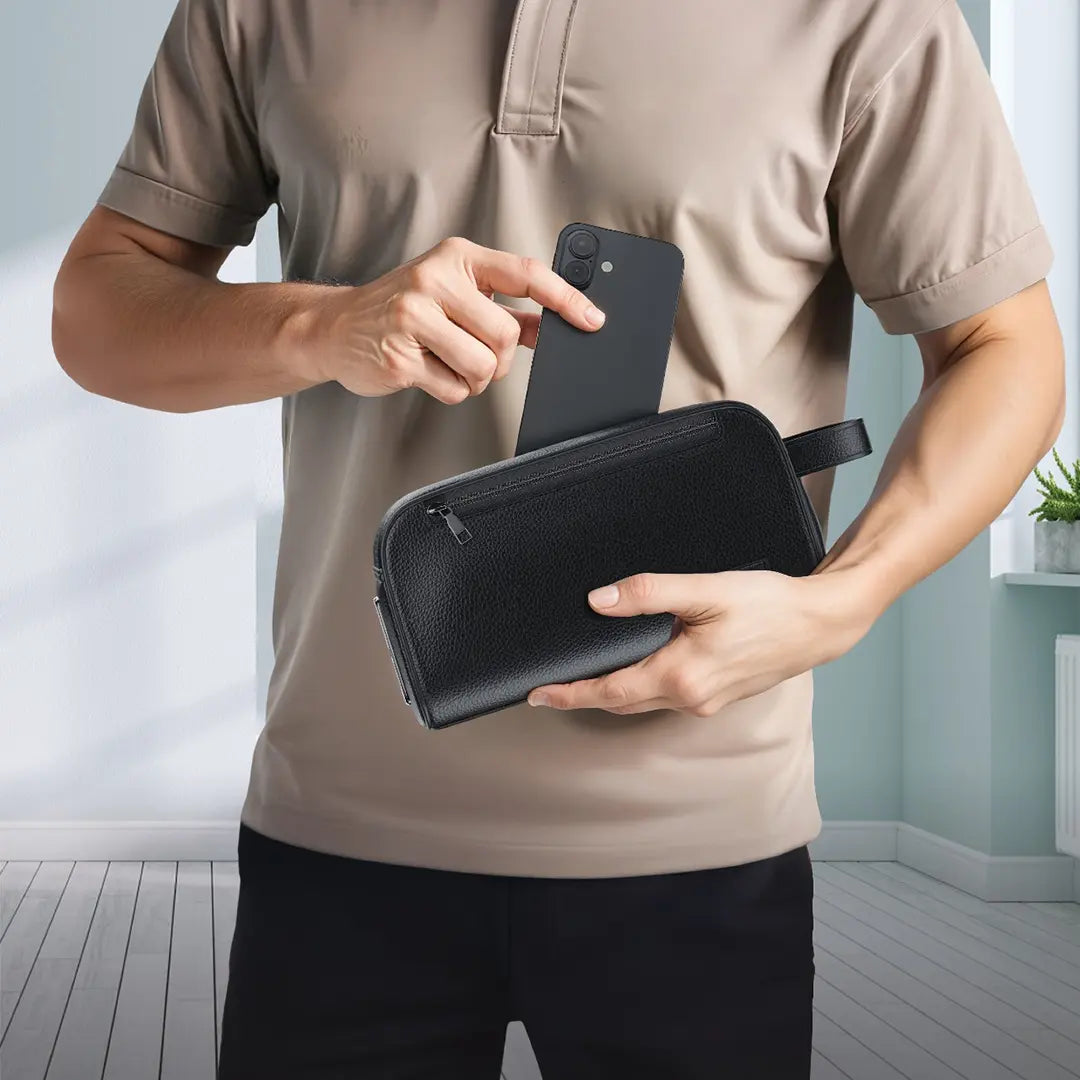 Green Lion Liora fingerprint bag interior compartments