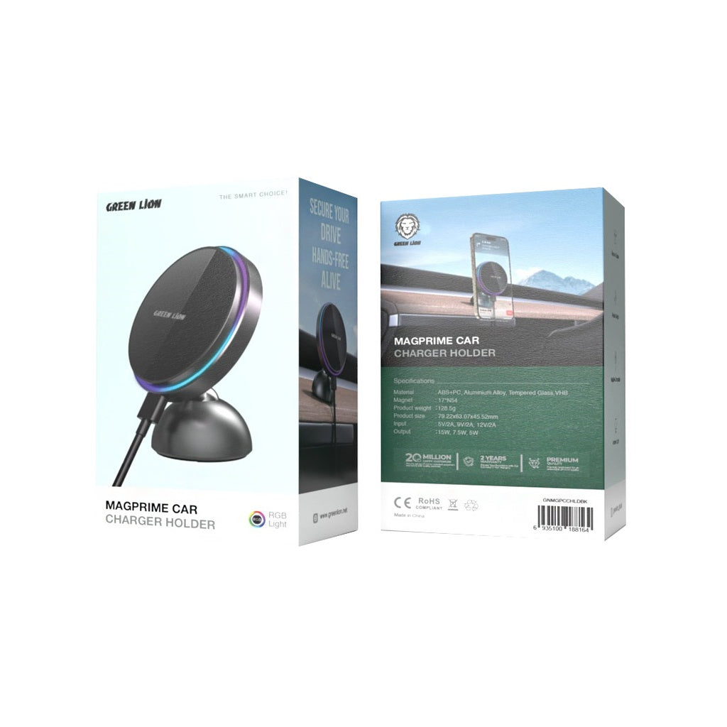 Green Lion MagPrime car vent mount 360° rotation detail