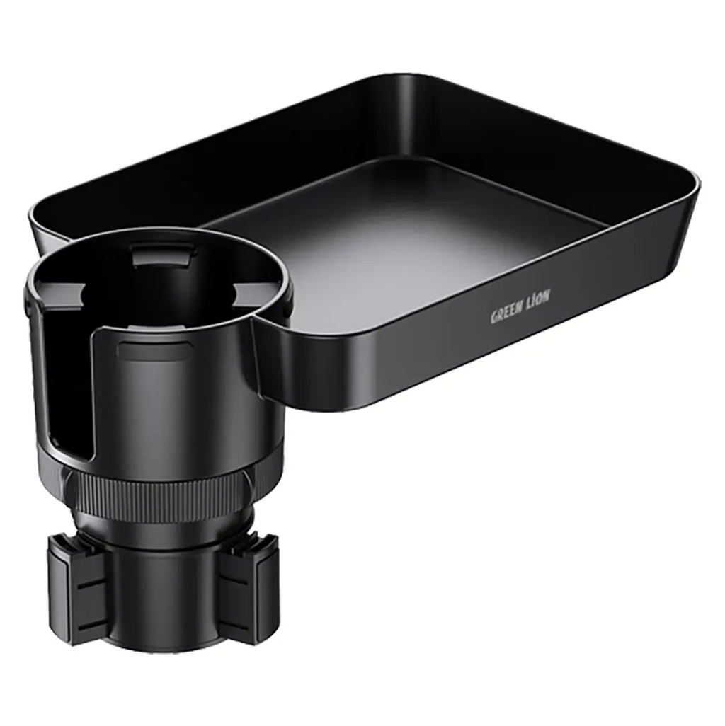 Green Lion Car Cup Holder Tray Black – In-Car Use