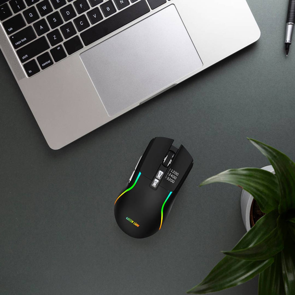 Green Lion rechargeable gaming mouse packaging box