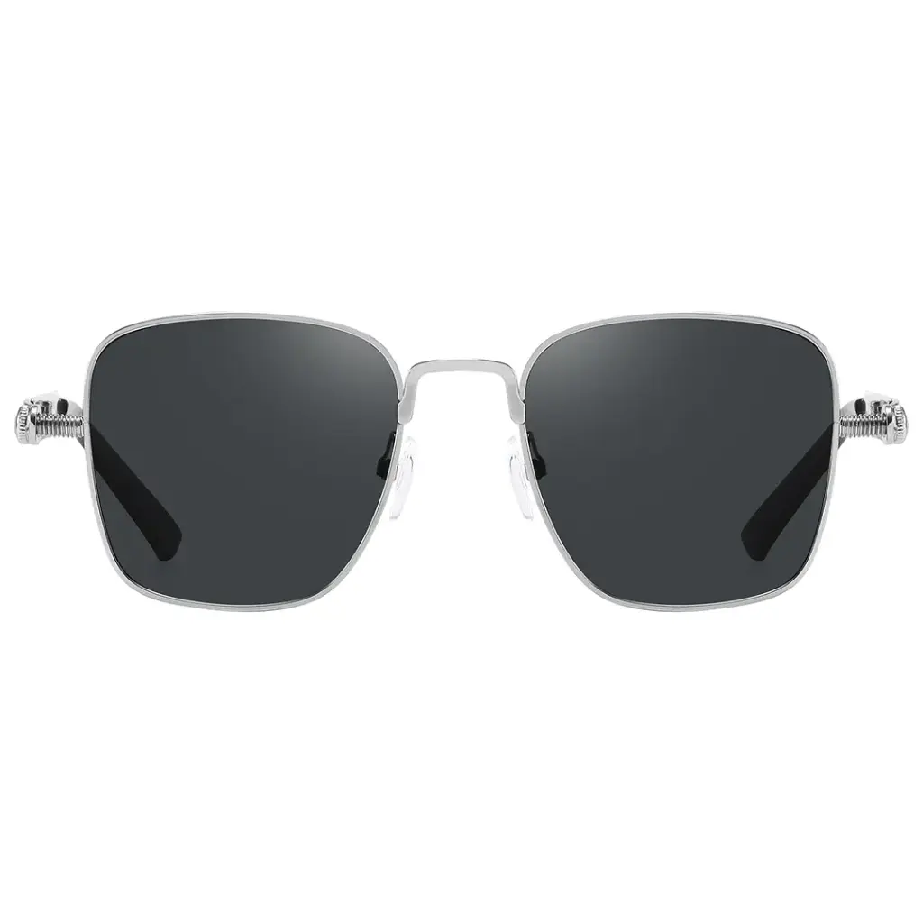 Green Lion Sentina sunglasses worn outdoors in sunlight
