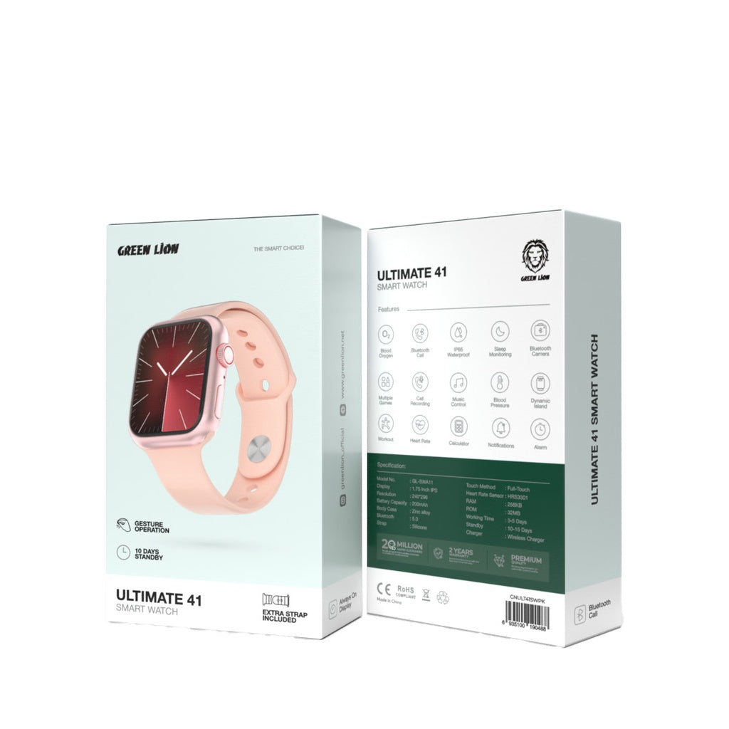 Green Lion Ultimate 41 smartwatch packaging box