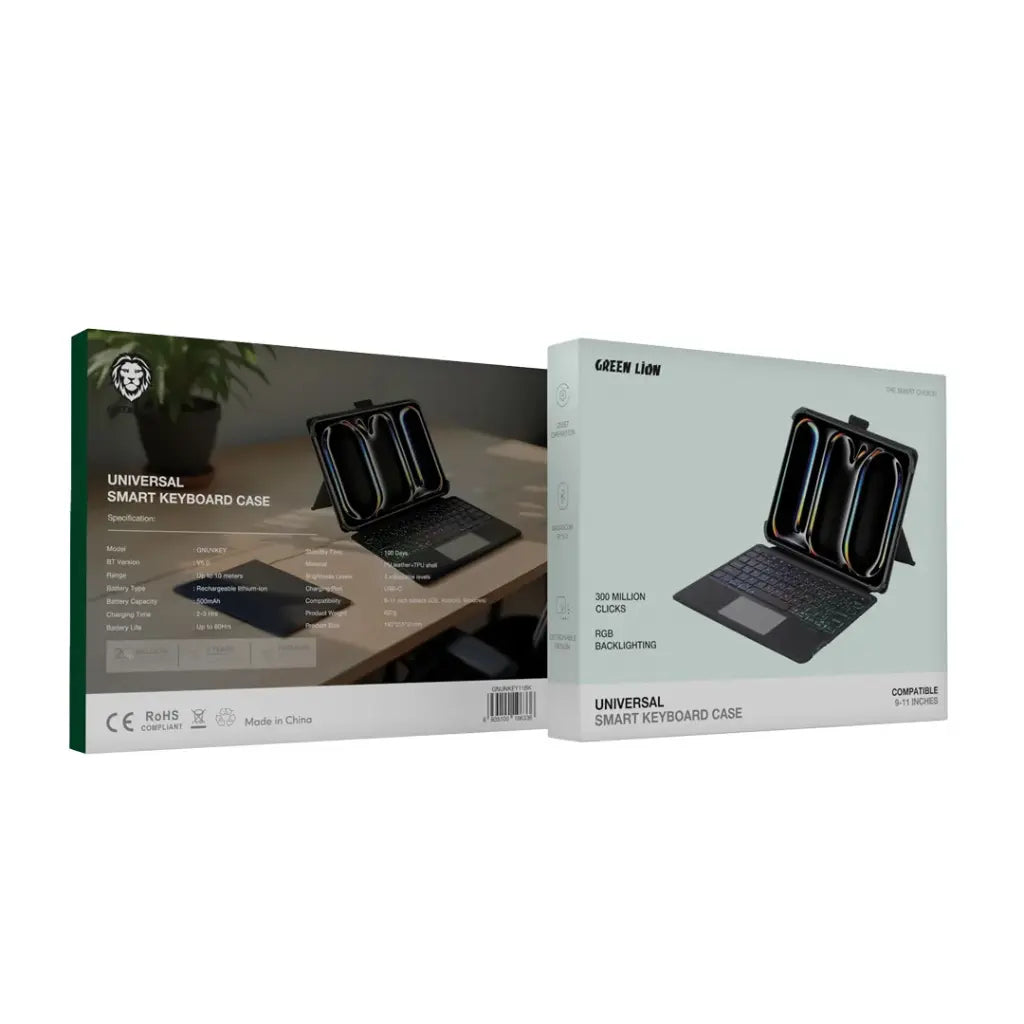 Green Lion tablet keyboard RGB backlight keys illuminated