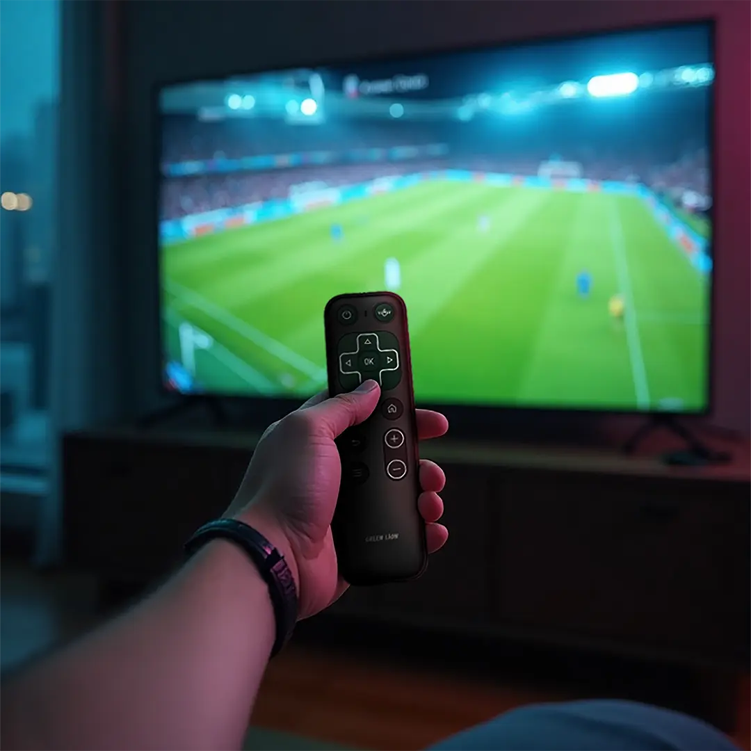 Green Lion remote control with mini keyboard and mouse for smart TV
