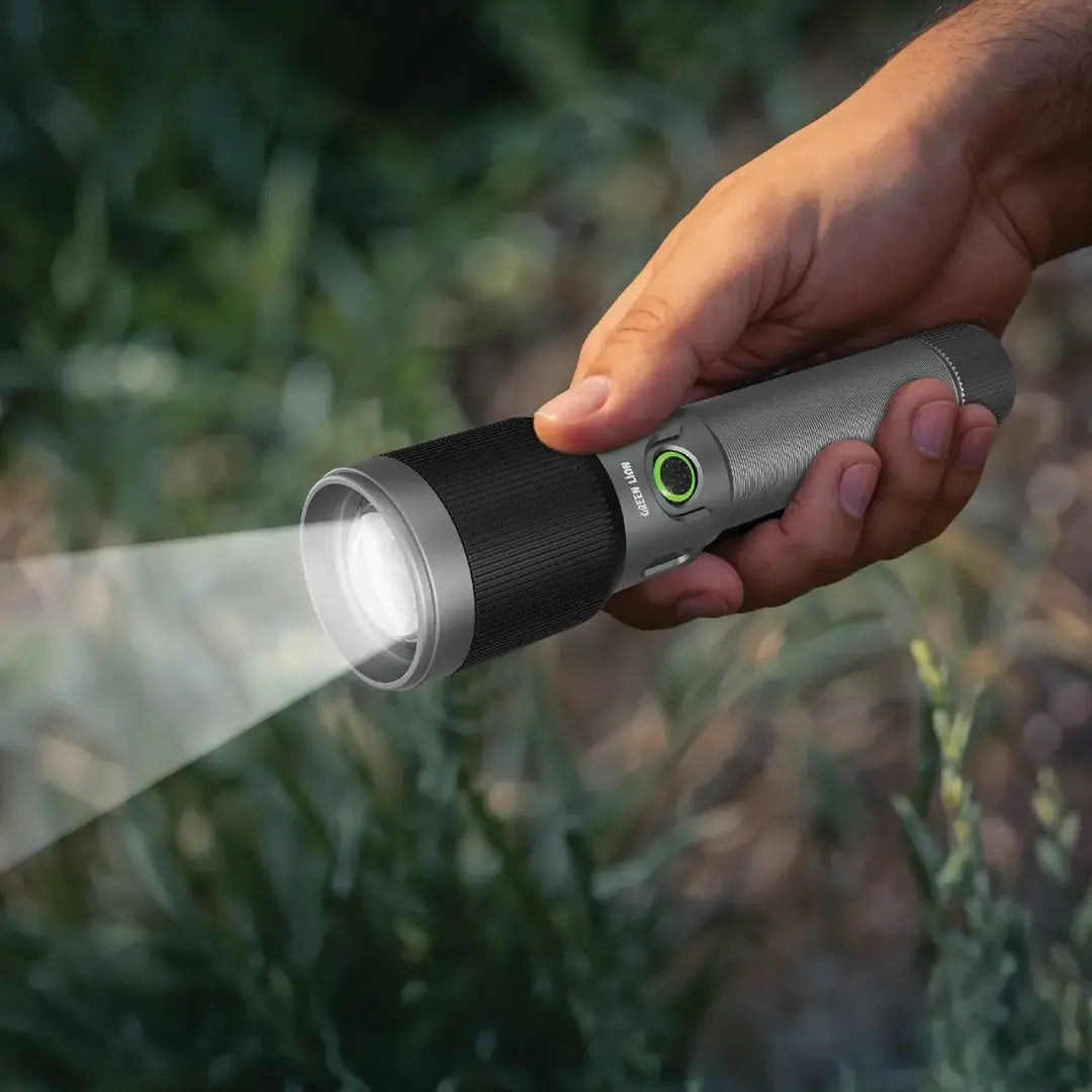 Green Lion Ranger Portable LED Torch - Gray