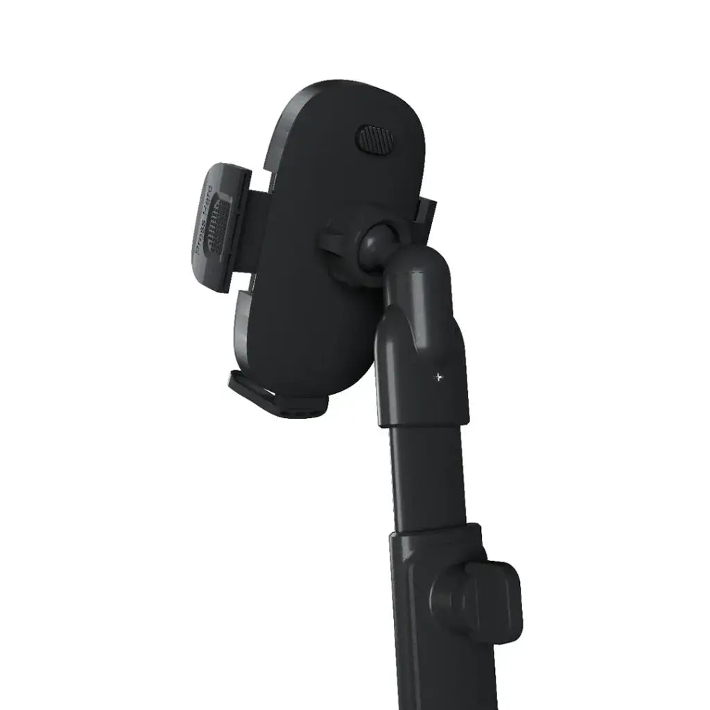 Green Lion GX-63 mounted in car cup holder with phone