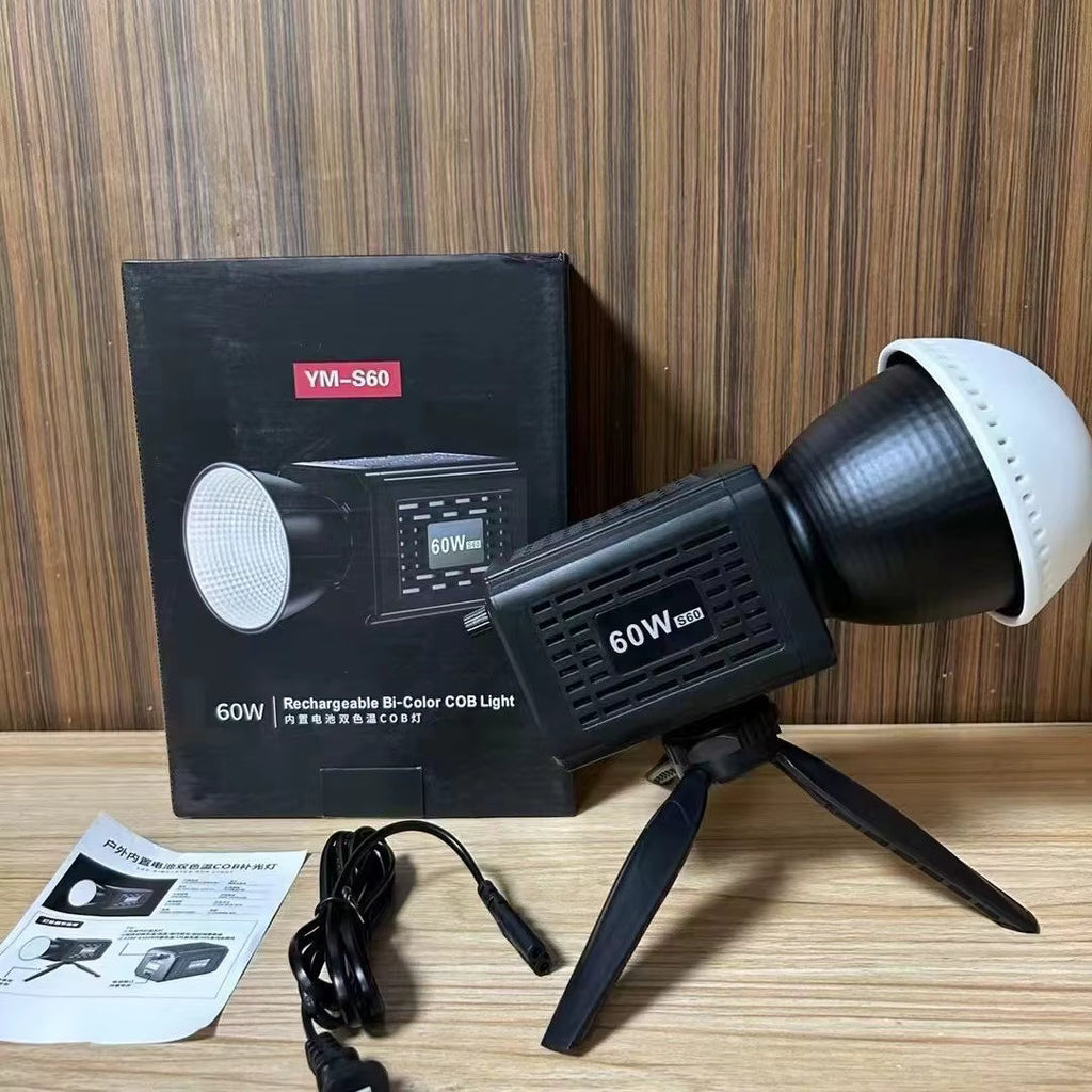 YM-S60 60W COB Video Fill Light – Bi-Colour CRI 95+