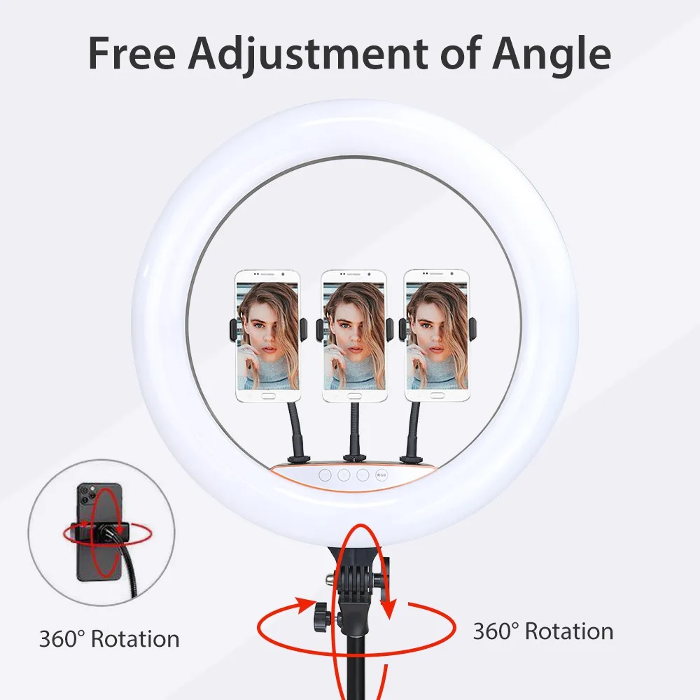 45cm ring light color temperature warm cool neutral demo