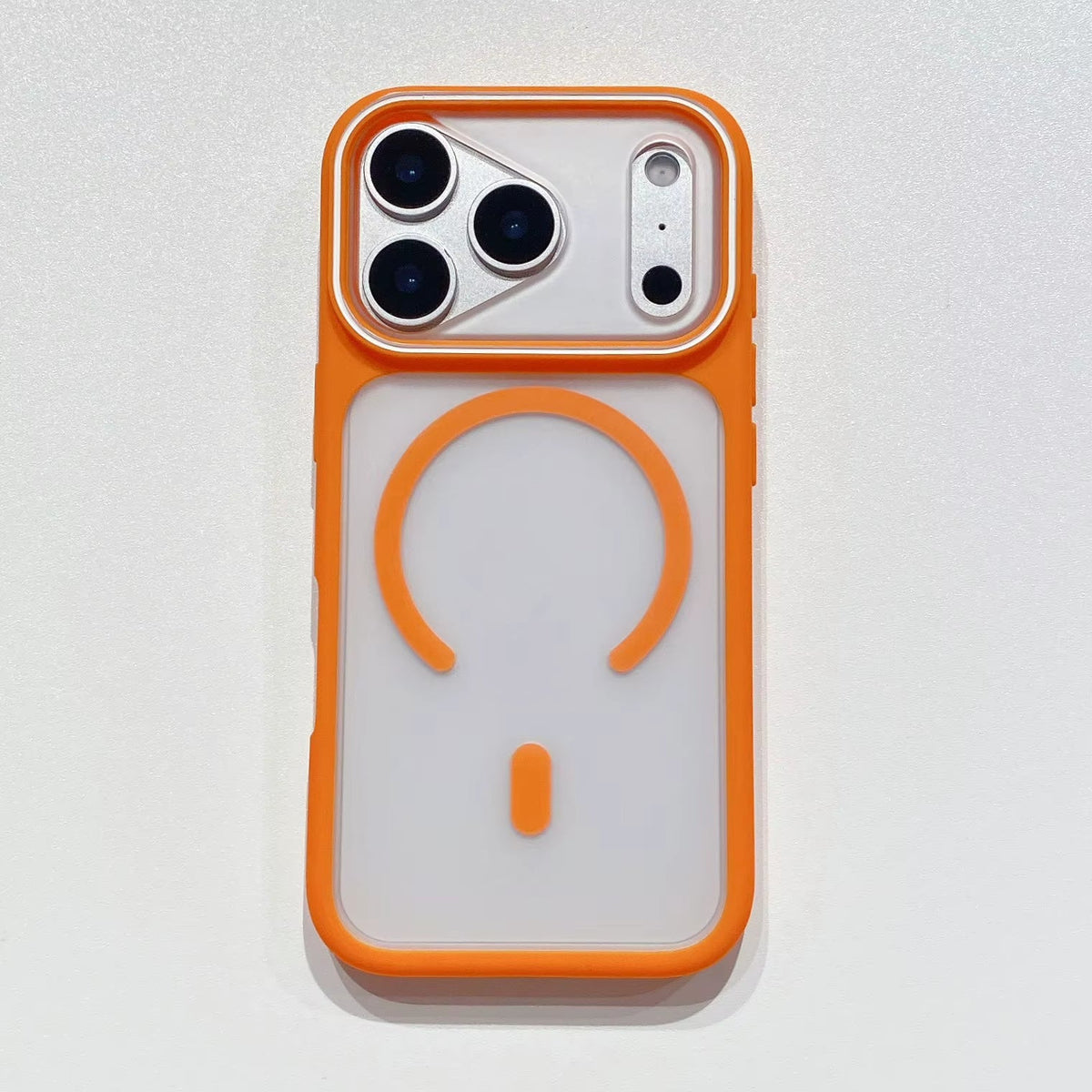 MagSafe TPU case with sliding camera cover protection
