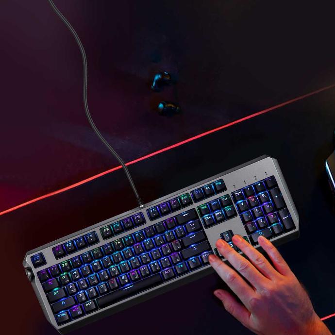Porodo Gaming Wired Full Keyboard with Gateron Switch PDX219