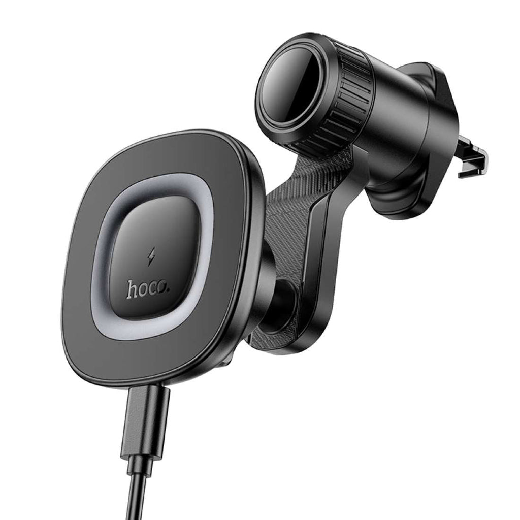 Hoco HW30 Crown Magnetic Wireless Charging Car Mount (Center Console)