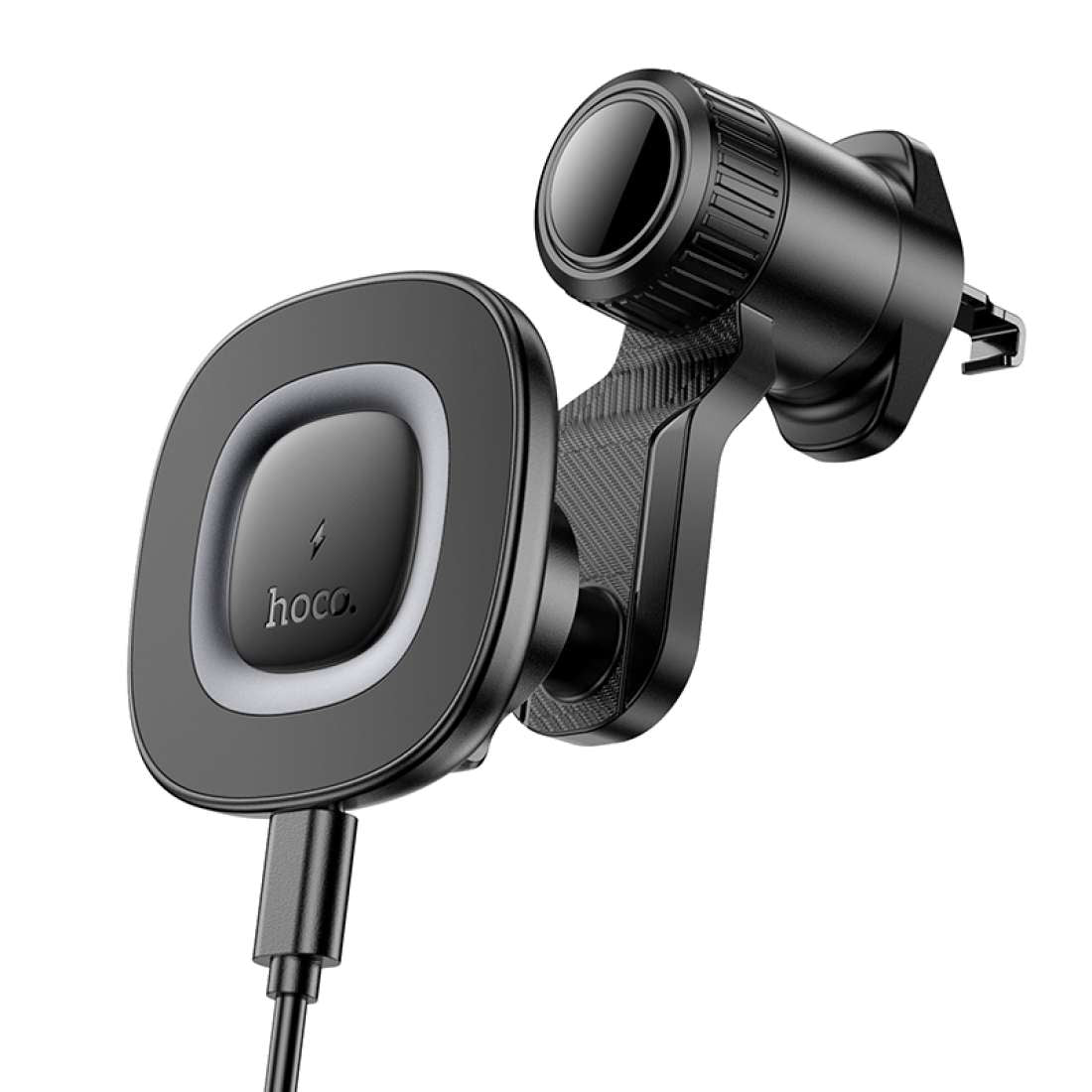 Hoco HW30 Crown Magnetic Wireless Charging Car Mount (Center Console)
