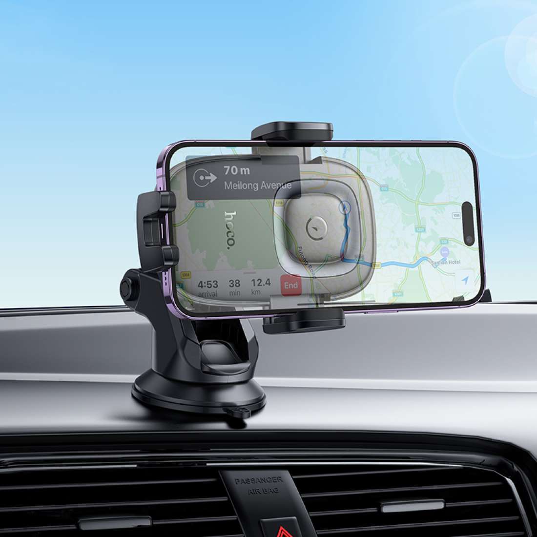HOCO HW32 Crown 15W wireless car mount packaging box