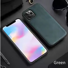 X-Level Matte Frosted Leather Back Protective Shell – Slim & Elegant iPhone Case