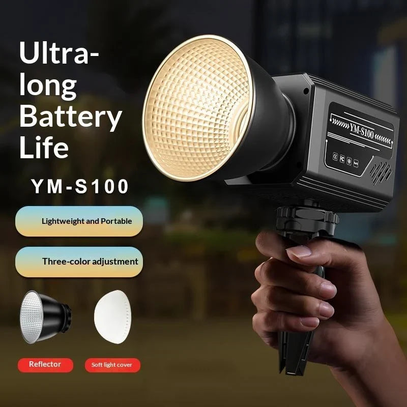 YM-S100 Rechargeable COB Video Fill Light – Bi-Colour CRI 95+