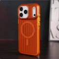 Puloka Rimowa bumper case protecting smartphone with stylish finish.
