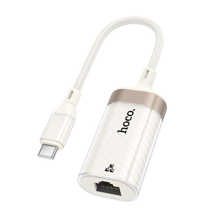 Hoco Crystal Type-C LAN adapter for laptops and tablets

