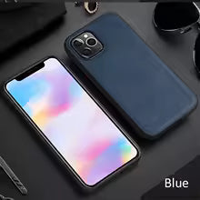 X-Level Matte Frosted Leather Back Protective Shell – Slim & Elegant iPhone Case