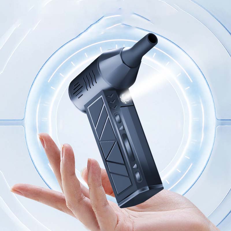Rechargeable mini blower used for keyboard cleaning
