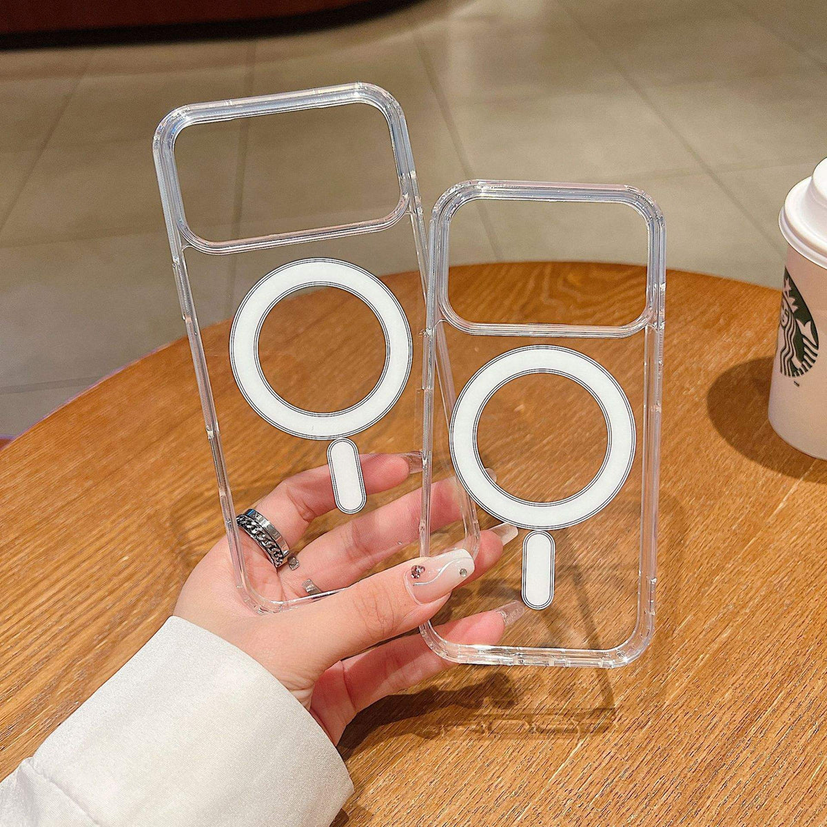 MagSafe clear rubber edge protection case packaging box