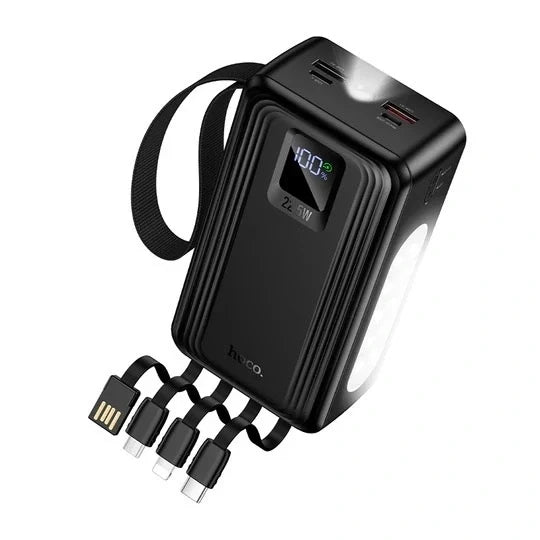 Hoco J173A 22.5W 30000mAh Power Bank with Four Built-in Cables