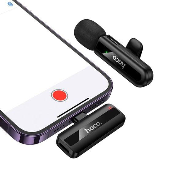 HOCO L20 Lightning connector plugged into iPhone