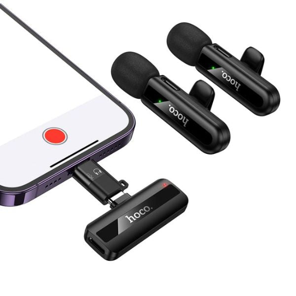 Hoco L20 dual mic microphone package contents