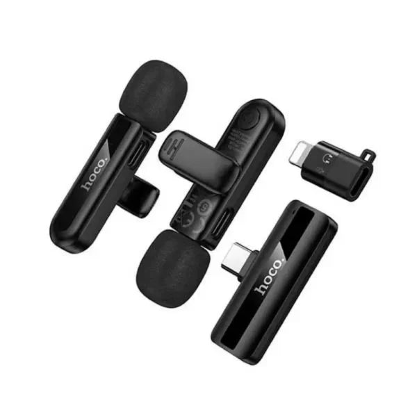 Hoco L20 dual mic set with USB-C and Lightning connectors