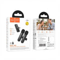 Hoco L20 lavalier microphone in use for interview recording