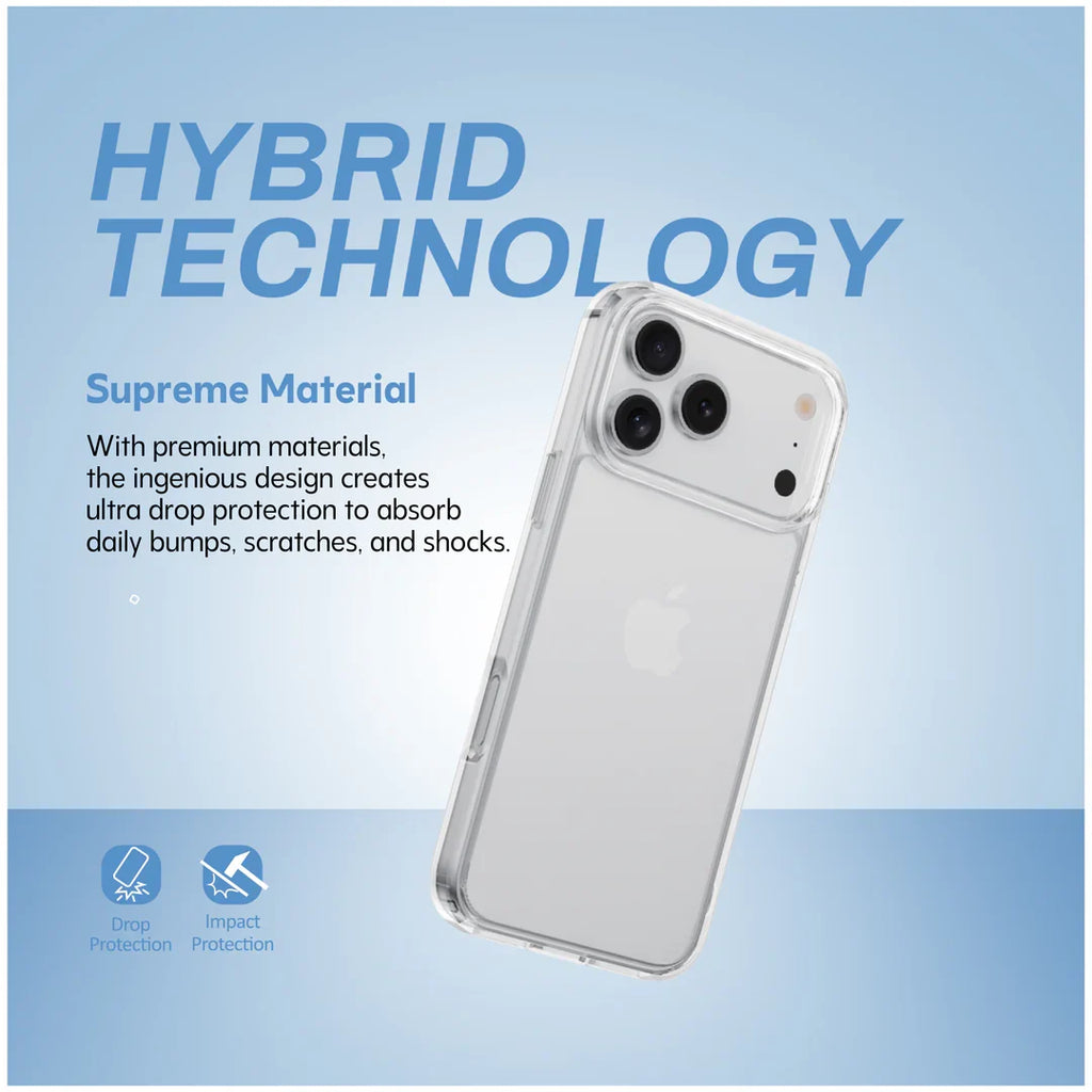X-Level Space iPhone 17 TPU Clear Case – Raised Bezels Detail